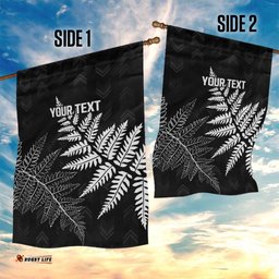 New Zealand Lawn Bowls Personalized Garden Flag Wrap-Around Silver Fern LT7