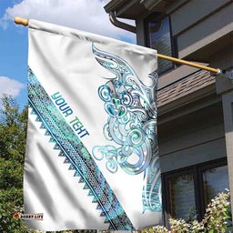 Kahui Whetu Paua shell Kowhaiwhai Taniko Personalised Garden Flag Taniwha Maori Tribal Style LT9