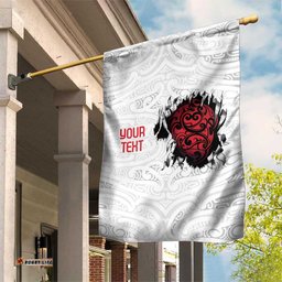 New Zealand Maori Heart Tribal Personalised Garden Flag Polynesian Patterns LT9