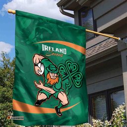 Ireland Rugby Sevens Garden Flag Go Champions Irish Shamrock LT14