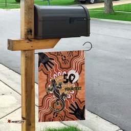 Personalised Australia Lizard NAIDOC Week 2026 Garden Flag 50 Years of Deadly Aboriginal Art LT14