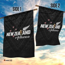 Football New Zealand Garden Flag Aotearoa United Black Version LT01