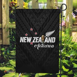 Football New Zealand Garden Flag Aotearoa United Black Version LT01