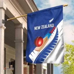New Zealand Cricket Garden Flag Kiwi Birds Haka Dance Blue Fern Sporty Style LT03