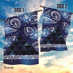 Matariki New Zealand Garden Flag NZ Niho Taniwha Maori New Year Blue Galaxy LT14