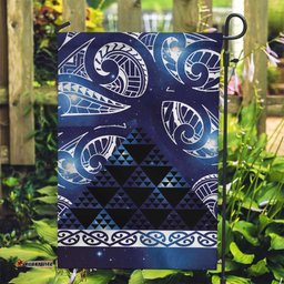 Matariki New Zealand Garden Flag NZ Niho Taniwha Maori New Year Blue Galaxy LT14