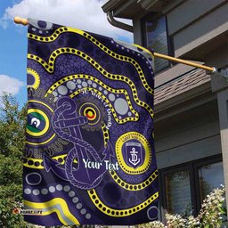 Dockers NAIDOC Week 2026 Personalised Garden Flag 50 Years of Deadly Aboriginal Art LT14