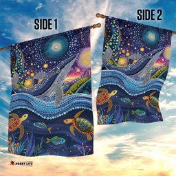 Heal Country Heal Our Nation Aboriginal Dreamtime Garden Flag LT9