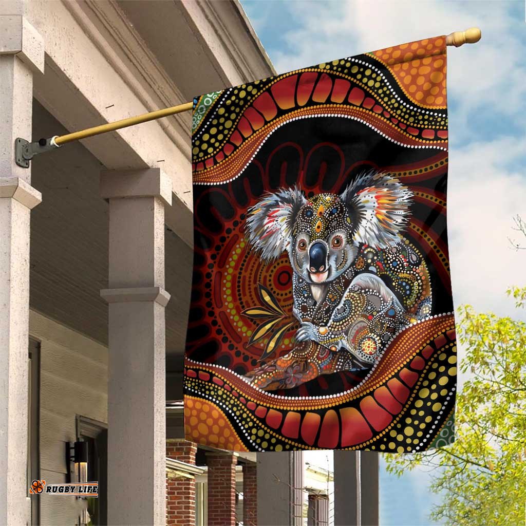 Indigenous Koala Australia Garden Flag Australian Aboriginal Art Proud LT14