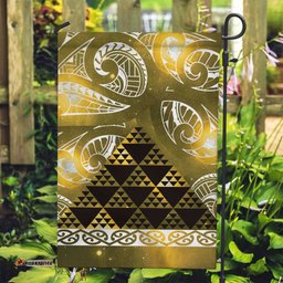 Matariki New Zealand Garden Flag NZ Niho Taniwha Maori New Year Yellow Galaxy LT14