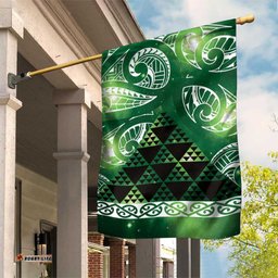 Matariki New Zealand Garden Flag NZ Niho Taniwha Maori New Year Green Galaxy LT14