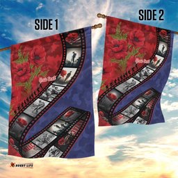 Personalised ANZAC Spirit 1915-2026 Filmstrip Tribute Garden Flag Lest We Forget 25 April LT9