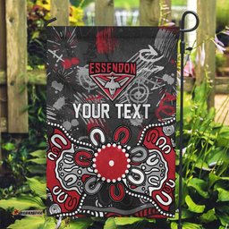 Personalized Essendon Bombers Garden Flag Aboriginal Dot Painting Graffiti Style TS04