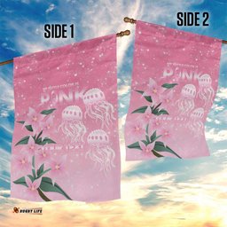 Personalised Pink Boronia of Hope Garden Flag Australias Fight Against Breast Cancer LT9