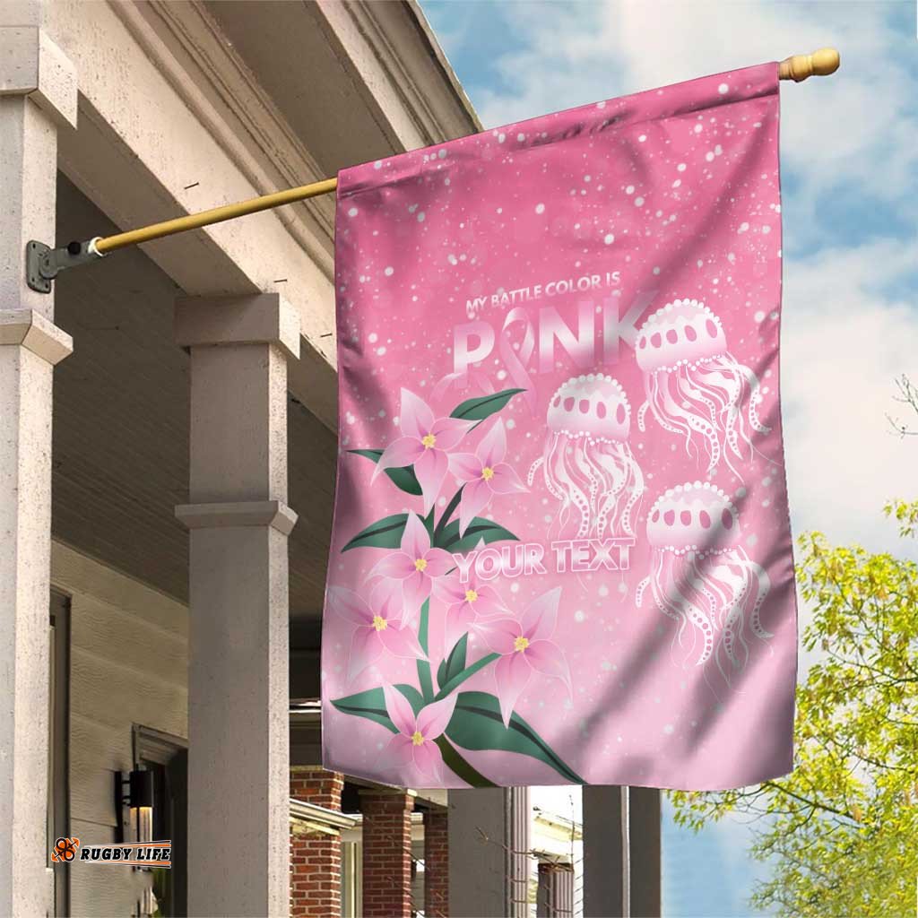 Personalised Pink Boronia of Hope Garden Flag Australias Fight Against Breast Cancer LT9