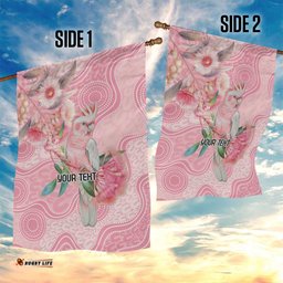 Personalized Pink Galah Fight for Hope and Healing Garden Flag Australias Breast Cancer Awareness LT9