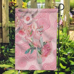 Personalized Pink Galah Fight for Hope and Healing Garden Flag Australias Breast Cancer Awareness LT9