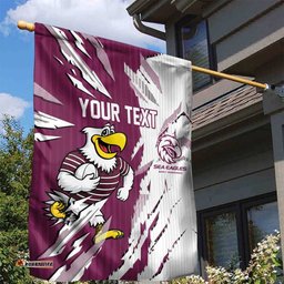 Personalized Manly Warringah Sea Eagles Garden Flag Dynamic Lightning Mascot Rugby Australia TS04