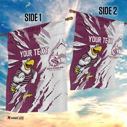 Personalized Manly Warringah Sea Eagles Garden Flag Dynamic Lightning Mascot Rugby Australia TS04