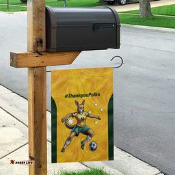 Polkinghorne Australia Matildas Garden Flag 2024 Thank You Polks LT14