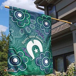Sea Turtle Torres Strait Islands Garden Flag Pacific Indigenous Australian Oceanic Dot Art TS04
