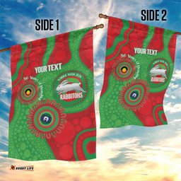 Rabbitohs NAIDOC Week 2026 Personalised Garden Flag 50 Years of Deadly Aboriginal Art LT14