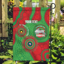Rabbitohs NAIDOC Week 2026 Personalised Garden Flag 50 Years of Deadly Aboriginal Art LT14