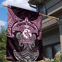 Personalized Manly Warringah Sea Eagles Garden Flag Polynesian Tribal Pattern Style TS04