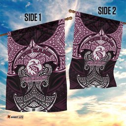Personalized Manly Warringah Sea Eagles Garden Flag Polynesian Tribal Pattern Style TS04