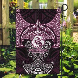 Personalized Manly Warringah Sea Eagles Garden Flag Polynesian Tribal Pattern Style TS04