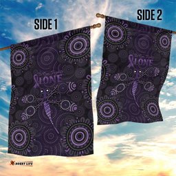 Purple Dragonfly Aboriginal of Hope Garden Flag Australian Epilepsy Awareness LT9