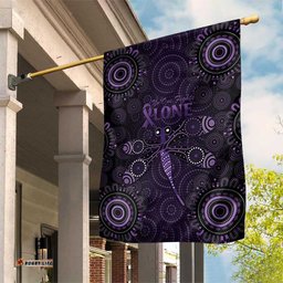 Purple Dragonfly Aboriginal of Hope Garden Flag Australian Epilepsy Awareness LT9