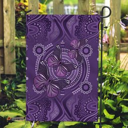 Purple Butterfly Spirit Garden Flag Australian Epilepsy Awareness LT9