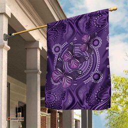 Purple Butterfly Spirit Garden Flag Australian Epilepsy Awareness LT9