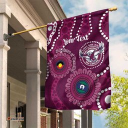 Sea Eagles NAIDOC Week 2026 Personalised Garden Flag 50 Years of Deadly Aboriginal Art LT14