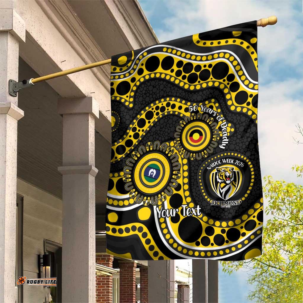 Richmond NAIDOC Week 2026 Personalised Garden Flag 50 Years of Deadly Aboriginal Art LT14