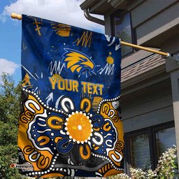 Personalized West Coast Eagles Garden Flag Aboriginal Dot Painting Graffiti Style TS04