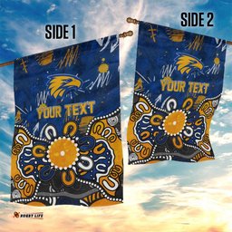Personalized West Coast Eagles Garden Flag Aboriginal Dot Painting Graffiti Style TS04