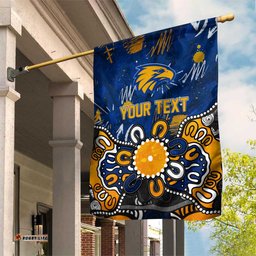 Personalized West Coast Eagles Garden Flag Aboriginal Dot Painting Graffiti Style TS04