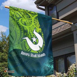 Torres Strait Islands Garden Flag Vibrant Polynesian Tribal Pattern Art TS04
