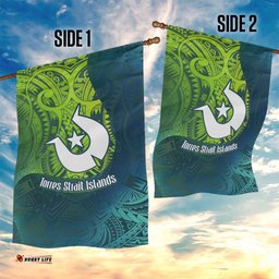 Torres Strait Islands Garden Flag Vibrant Polynesian Tribal Pattern Art TS04