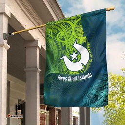 Torres Strait Islands Garden Flag Vibrant Polynesian Tribal Pattern Art TS04