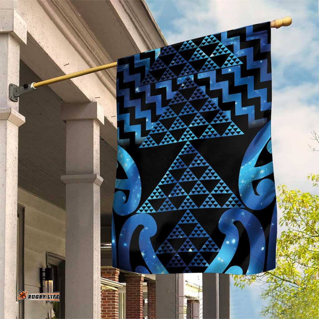 Taniko Motifs Matariki New Zealand Garden Flag NZ Niho Taniwha Poutama LT14
