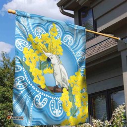 World Diabetes Day Australia Garden Flag Yellow-crested Cockatoo Golden Wattle Aboriginal LT14
