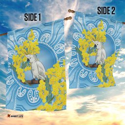 World Diabetes Day Australia Garden Flag Yellow-crested Cockatoo Golden Wattle Aboriginal LT14