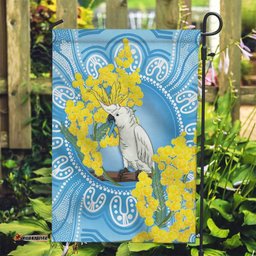 World Diabetes Day Australia Garden Flag Yellow-crested Cockatoo Golden Wattle Aboriginal LT14