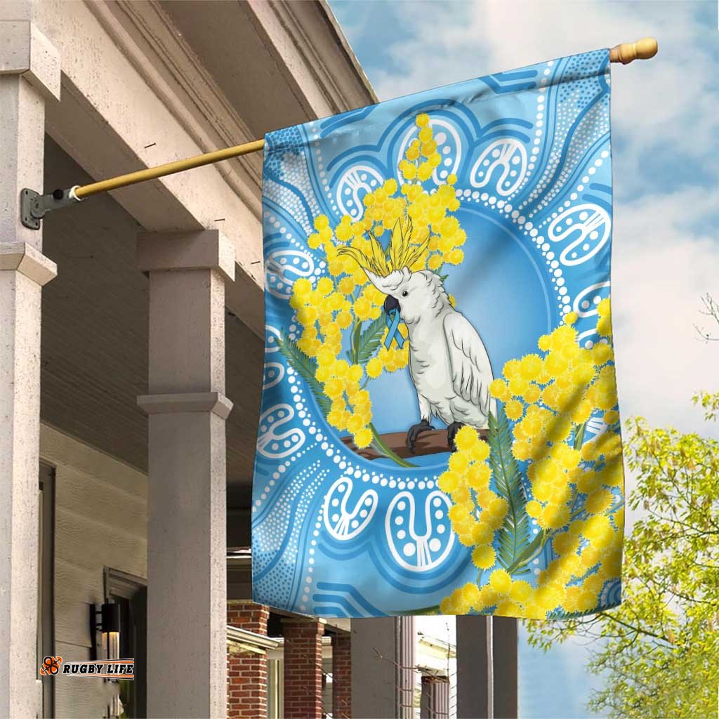 World Diabetes Day Australia Garden Flag Yellow-crested Cockatoo Golden Wattle Aboriginal LT14