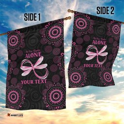 Personalized Pink Dragonfly Aboriginal of Hope Garden Flag Australias Breast Cancer Awareness LT9