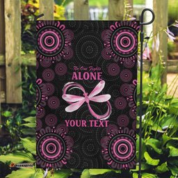 Personalized Pink Dragonfly Aboriginal of Hope Garden Flag Australias Breast Cancer Awareness LT9