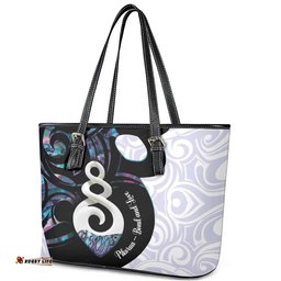 Aotearoa Pikorua Leather Tote Bag NZ Twist - Bond And Love LT14